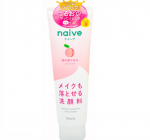 Kracie Naive Face Wash Peach Leaf Пенка для снятия макияжа с экстрактом листьев персикового дерева, 200 г - Магазин японской и корейской косметики, бытовой химии - Мандарин