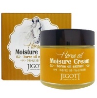 Jigott Horse Oil Moisture Cream/ Увлажняющий крем для лица с экстрактом лошадиного масла 70мл - Магазин японской и корейской косметики, бытовой химии - Мандарин