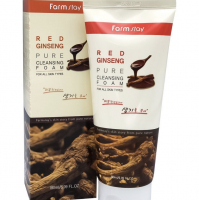 FarmStay Red Ginseng Cleansing Foam Пенка для лица с женьшенем, 180 мл - Магазин японской и корейской косметики, бытовой химии - Мандарин