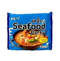 Samyang Seafood Party Лапша со вкусом морепродуктов, 125 г - Магазин японской и корейской косметики, бытовой химии - Мандарин
