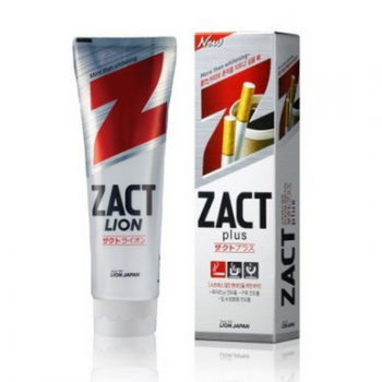 LION Zact Plus Зубная паста отбеливающая, против никотинового и кофейного налета, 150 г - Магазин японской и корейской косметики, бытовой химии - Мандарин