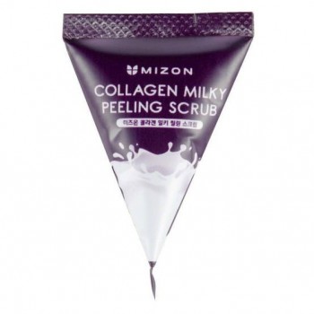 Mizon Collagen Milky Peeling Scrub Пилинг скраб с коллагеном и молочными протеинами, 1шт х 7г - Магазин японской и корейской косметики, бытовой химии - Мандарин