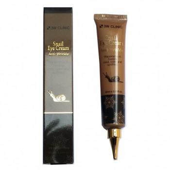 3W Clinic Snail Eye Cream Anti-Wrinkle Антивозрастной крем для кожи вокруг глаз с экстрактом слизи улитки - Магазин японской и корейской косметики, бытовой химии - Мандарин
