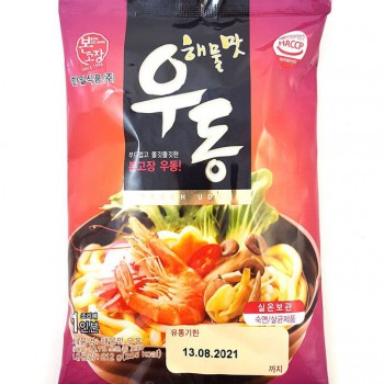 Bon Go Jang Seafood Flavor Fresh Udon Удон со вкусом морепродуктов, 212 г - Магазин японской и корейской косметики, бытовой химии - Мандарин