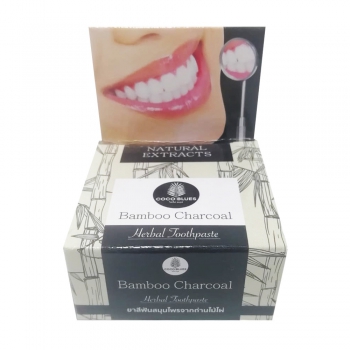 Coco Blues Bamboo Charcoal Тайская зубная паста с бамбуковым углем, 30 г - Магазин японской и корейской косметики, бытовой химии - Мандарин