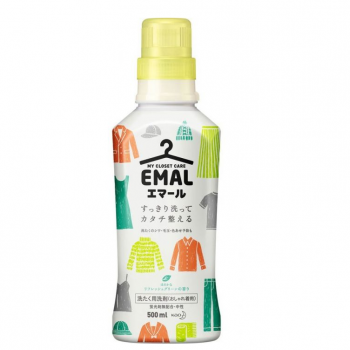 KAO Emal My Closet Care Жидкое средство для стирки деликатных тканей с ароматом зеленого яблока и цитрусов, 500 мл - Магазин японской и корейской косметики, бытовой химии - Мандарин
