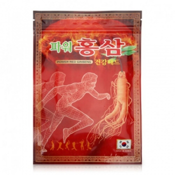 Himena Power Red Ginseng Пластырь с красным женьшенем "сила красного женьшеня", 20 шт - Магазин японской и корейской косметики, бытовой химии - Мандарин