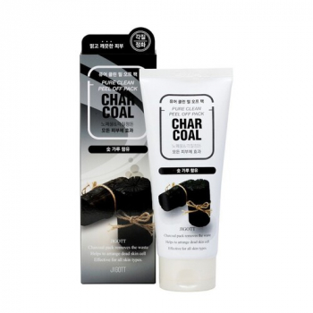 Jigott Charcoal Pure Clean Peel Off Pack Маска-пленка очищающая с древесным углем, 180 мл - Магазин японской и корейской косметики, бытовой химии - Мандарин