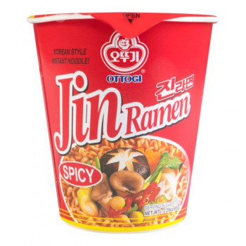 Лапша острая Джин Рамен Ottogi "Jin Ramen Spicy", 65 г. - Магазин японской и корейской косметики, бытовой химии - Мандарин