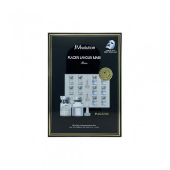 JMSolution Placen Lanolin Mask Плацентарная тканевая маска с ланолином, 35 мл - Магазин японской и корейской косметики, бытовой химии - Мандарин