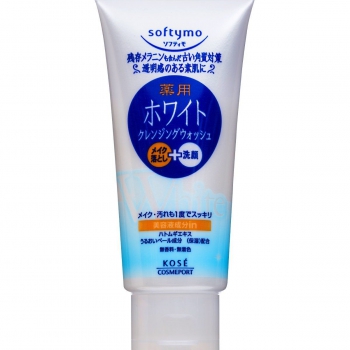 Kose Cosmeport Softymo White Увлажняющая пенка для лица с соевым молоком и витамином С, 60 г - Магазин японской и корейской косметики, бытовой химии - Мандарин