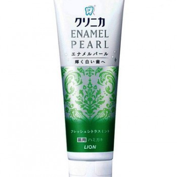 Lion Clinica Enamel Pearl Зубная паста отбеливающего действия, апельсин и маракуйя, 130 г - Магазин японской и корейской косметики, бытовой химии - Мандарин