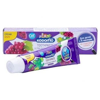 LION Kodomo Ultra Shield Formula Toothpaste Xylitol Plus Зубная паста для детей с 6 месяцев с ароматом винограда, 65 г - Магазин японской и корейской косметики, бытовой химии - Мандарин