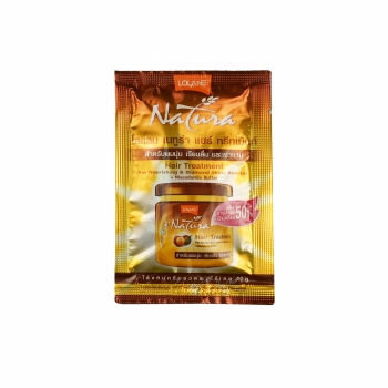 Lolane Natura Treatment Маска для сухих и поврежденных волос с маслом ореха Макадамии, 10 г - Магазин японской и корейской косметики, бытовой химии - Мандарин