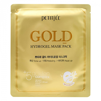 PETITFEE Gold Hydrogel Mask Маска гидрогелевая с золотом, 32 г - Магазин японской и корейской косметики, бытовой химии - Мандарин