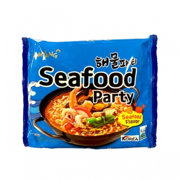 Samyang Seafood Party Лапша со вкусом морепродуктов, 125 г - Магазин японской и корейской косметики, бытовой химии - Мандарин