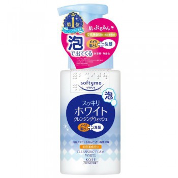 Kose Cosmeport Softymo White Очищающая пенка для лица с ферментированным соевым молоком и витамином С, 200 мл - Магазин японской и корейской косметики, бытовой химии - Мандарин